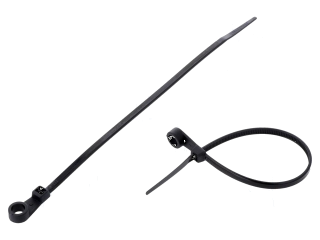 Kabelbinder; met bevestigingsopening; L: 170mm; W: 3,6mm; 175N Kabelbinder; met bevestigingsopening; L: 170mm; W: 3,6mm; 175N